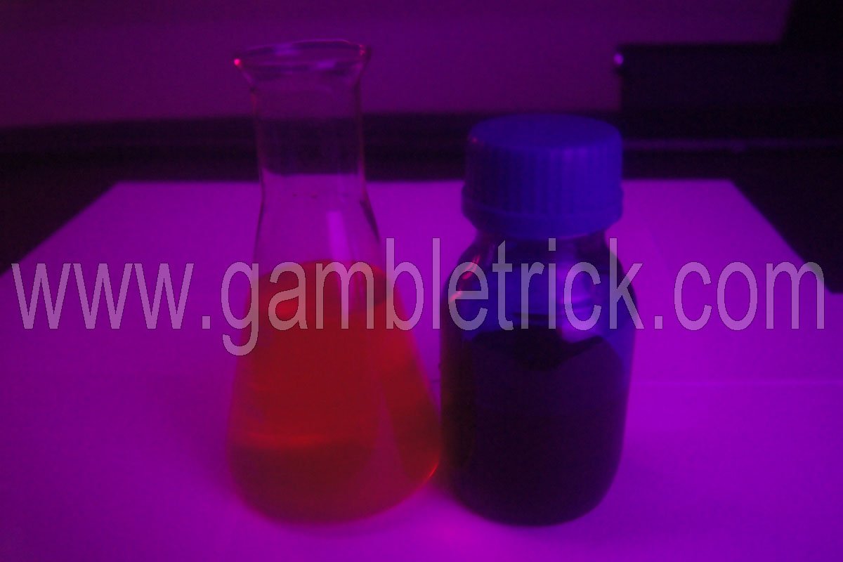 Invisible ink for dark marks